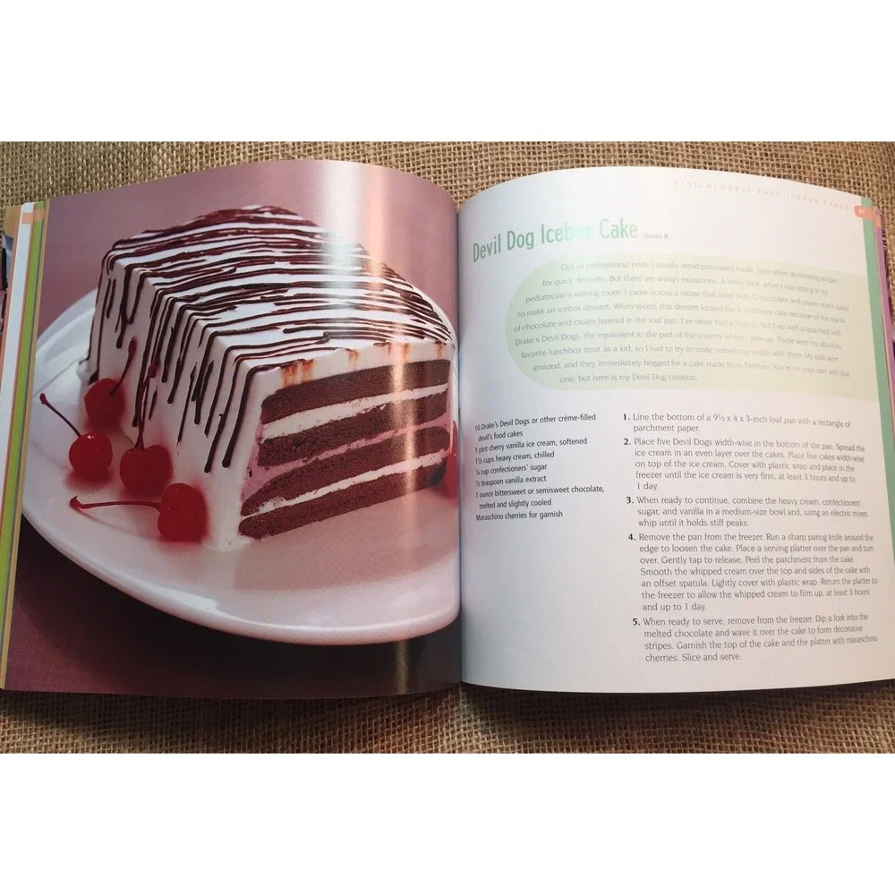 Icebox Desserts Cookbook Lauren Chattman 100 No-Bake Recipes Cakes Pies 2005 1st